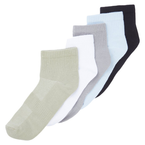 Trendyol 5-Pack Multi Color Cotton Summer Booties-Short-Above Ankle Socks