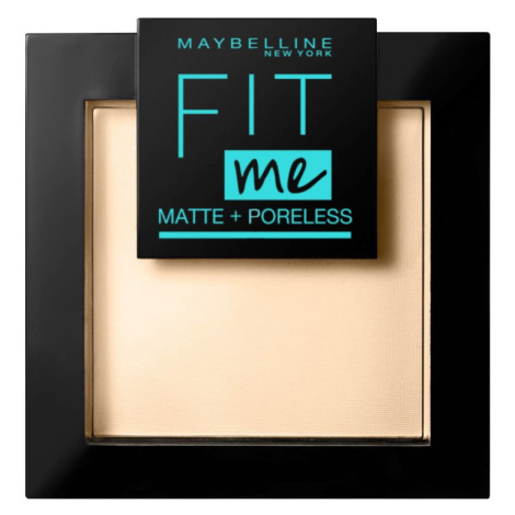 Maybelline Fit me Matte + Poreless odstín 115 Ivory matující pudr 9 g