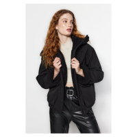 Trendyol Black Premium Oversized Collar Für Detailed Parka Coat