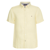 Tommy Hilfiger Shirt - PIGMENT DYED LI SF SHIRT S/S yellow