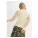 Bonprix BODYFLIRT svetr s transparentními rukávy Barva: Béžová, Mezinárodní