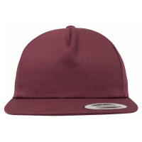 Kšiltovka // Flexfit Unstructured 5-Panel Snapback maroon