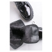 Černé lakované šněrovací boty Laly