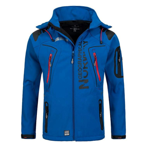 Luxusní značková pánská softshellová bunda GEOGRAPHICAL NORWAY s odepínatelnou kapucí. Barva: Mo