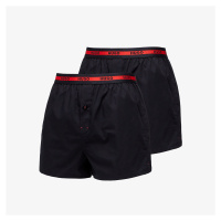 Hugo Boss Woven Boxer Shorts 2 Pack Black