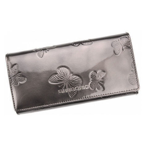 Gregorio Kožená šedá dámská peněženka s motýly v dárkové krabičce