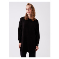 LC Waikiki Crew Neck Plain Long Sleeve Women's Knitwear Tunic