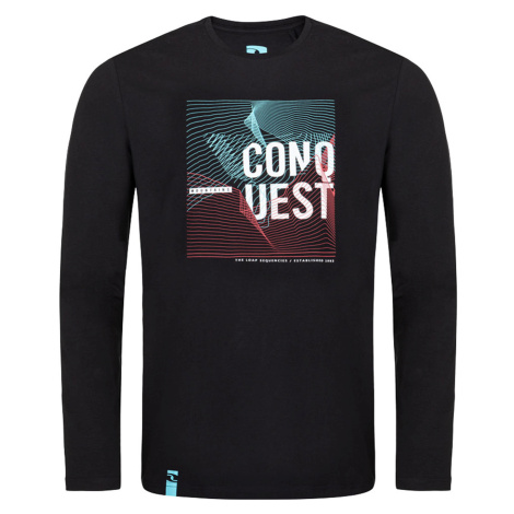 Pánské tričko - LOAP Alek, černá Barva: Černá