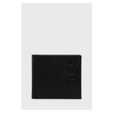 Kožená peněženka BOSS černá barva, 50470802 Hugo Boss