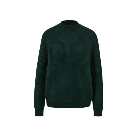 Pletený svetr se stojáčkem, tmavě zelený , vel. S 36/38
