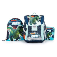 Oxybag SET PREMIUM DINOSAURUS Školní set, modrá, velikost