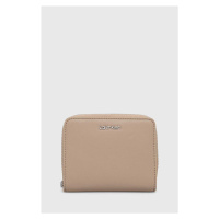 Peněženka Calvin Klein béžová barva, K60K607432
