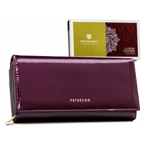 Prostorná, kožená dámská peněženka s RFID systémem Peterson