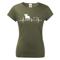 Dámské tričko pro milovníky zvířat - Čínsky chocholatý pes tep