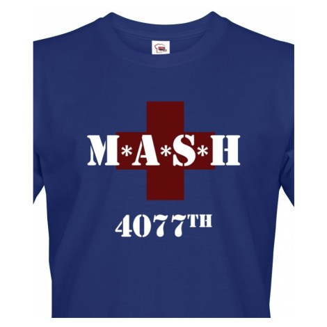 Tričko s potiskem legendárního seriálu MASH 4077 BezvaTriko