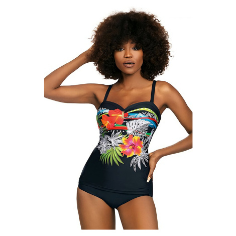 Dámské jednodílné plavky 8060BL10 3 Bali černá/mix barev - SELF