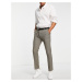 River Island suit trousers in brown check
