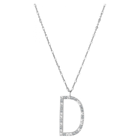 Rosato Stříbrný náhrdelník s přívěskem D Cubica RZCU04 (řetízek, přívěsek)