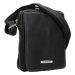 Pánská kožená taška přes rameno SendiDesign Patrik - černá