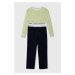 Dětské pyžamo Calvin Klein Underwear zelená barva