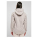 Ladies Polar Fleece Pull Over Hoody - warmgrey