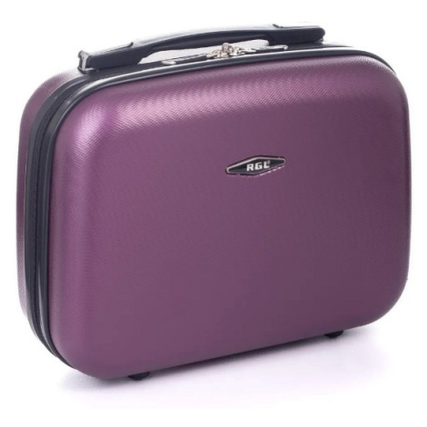 Rogal Fialová sada 4 luxusních skořepinových kufrů "Luxury" - S (20l), M (35l), L (65l), XL (100