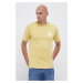 Bavlněné tričko Converse žlutá barva, s potiskem