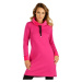Dámské mmikinové šaty s dlouhým rukávem Litex 7D049 | tmavě růžová