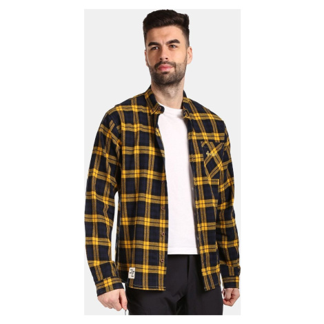 Pánská flanelová košile KILPI Flanny žlutá