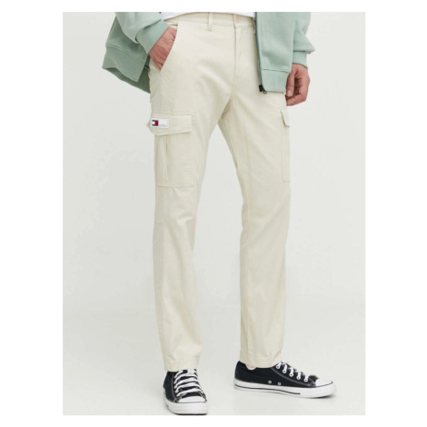 Tommy Jeans pánské krémové kalhoty DM0DM18940 36/32 Tommy Hilfiger