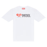 Tričko diesel tovez over t-shirt bílá
