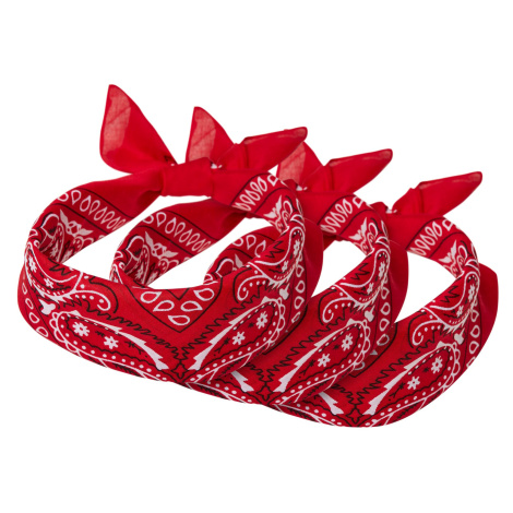 Bandana 3-Pack červená Urban Classics