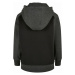 Dětská mikina // Urban Classics / Boys 2-Tone Fake Raglan Hoody black/charcoal