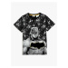 Koton Printed Black Boys' T-Shirt 3skb10092tk