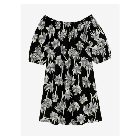 Bílo-černé dámské vzorované šaty Marks & Spencer