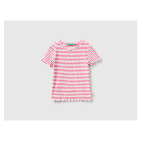 Benetton, Striped Stretch Cotton T-shirt United Colors of Benetton
