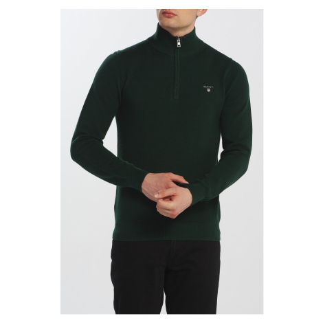 SVETR GANT COTTON PIQUE HALF ZIP