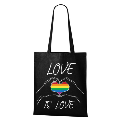 Plátěná taška s potiskem Love is love - podpora LGBT BezvaTriko