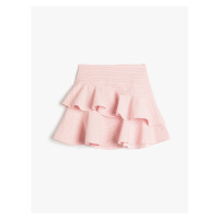 Koton Skirt Layered Cotton Blend