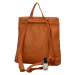 Stylový dámský koženkový kabelko-batoh Octavius, hnědý