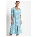 Bonprix RAINBOW šaty s květy Barva: Modrá, Mezinárodní