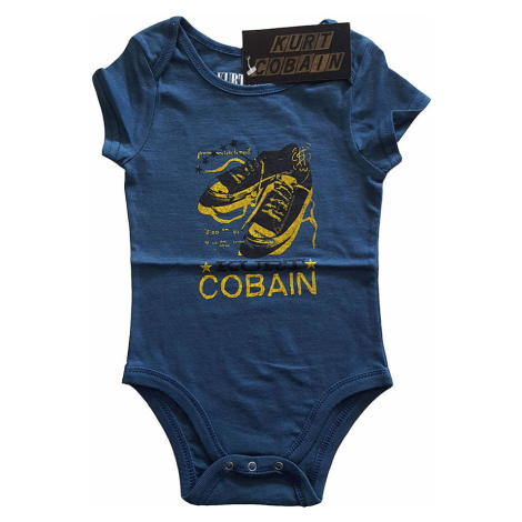 Kurt Cobain kojenecké body tričko, Laces Blue, dětské RockOff