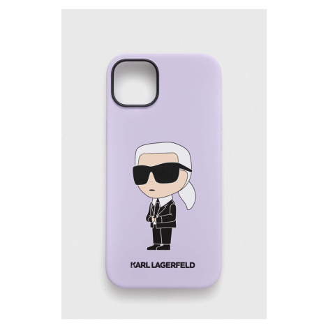 Obal na telefon Karl Lagerfeld iPhone 14 Plus 6,7" fialová barva