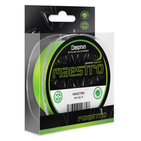 Delphin Šňůra Maestro fluo zelená - 0,19mm 13,0kg 150m