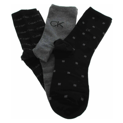 Calvin Klein Jeans dámské ponožky 701224118001999 black combo Černá