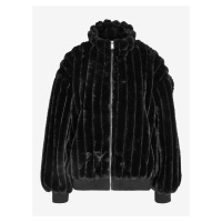 Černá dámská zimní bunda z umělého kožíšku Noisy May Zena