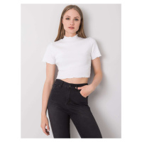 BÍLÝ DÁMSKÝ CROP TOP S LÍMEČKEM -WHITE Bílá