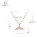 Victoria Filippi Stainless Steel Ocelový náhrdelník se zirkony Maurice - rybí ploutev, chirurgic