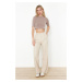 Trendyol Beige Wide Leg/Wide Leg Woven Pants