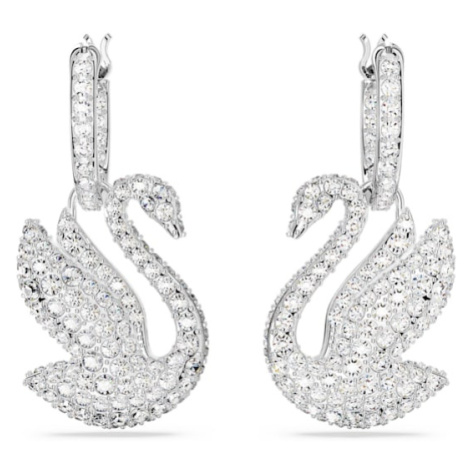 Swarovski Slušivé labutí náušnice 2v1 Iconic Swan 5647545